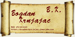 Bogdan Krnjajac vizit kartica